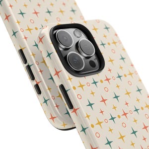 Retro Starburst Phone Case | Mid-Century Modern Atomic Design , iPhone 17 16 15 14 13 12 case, Samsung galaxy case.🎁 Perfect Gift For  Retro & vintage lovers  Mid-century modern decor fans  Friends who love nostalgic, artsy designs retro phone case mid century modern atomic starburst vintage pattern retro aesthetic geometric phone case 1950s design mod phone case retro gift idea mid century style atomic era pattern colorful star case retro home gift retro mod design vintage phone cover