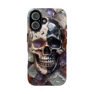 Gothic Skull Phone Case: Lexan Plastic, Impact Resistant