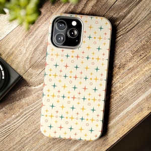 Retro Starburst Phone Case | Mid-Century Modern Atomic Design , iPhone 17 16 15 14 13 12 case, Samsung galaxy case.🎁 Perfect Gift For  Retro & vintage lovers  Mid-century modern decor fans  Friends who love nostalgic, artsy designs retro phone case mid century modern atomic starburst vintage pattern retro aesthetic geometric phone case 1950s design mod phone case retro gift idea mid century style atomic era pattern colorful star case retro home gift retro mod design vintage phone cover