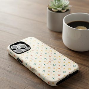 Retro Starburst Phone Case | Mid-Century Modern Atomic Design , iPhone 17 16 15 14 13 12 case, Samsung galaxy case.🎁 Perfect Gift For  Retro & vintage lovers  Mid-century modern decor fans  Friends who love nostalgic, artsy designs retro phone case mid century modern atomic starburst vintage pattern retro aesthetic geometric phone case 1950s design mod phone case retro gift idea mid century style atomic era pattern colorful star case retro home gift retro mod design vintage phone cover