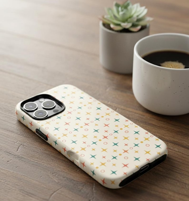 Retro Starburst Phone Case | Mid-Century Modern Atomic Design , iPhone 17 16 15 14 13 12 case, Samsung galaxy case.🎁 Perfect Gift For  Retro & vintage lovers  Mid-century modern decor fans  Friends who love nostalgic, artsy designs retro phone case mid century modern atomic starburst vintage pattern retro aesthetic geometric phone case 1950s design mod phone case retro gift idea mid century style atomic era pattern colorful star case retro home gift retro mod design vintage phone cover