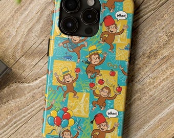 Curious Monkey Phone Case: Durable, Playful Animal Design