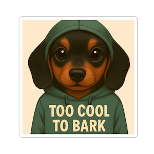 Dog-Themed Kiss-Cut Stickers: Funny Pet Lover Decor