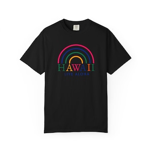Hawaii Unisex T-shirt, Aloha Beach Shirt, Hawaiian Vacation Tee, Summer Island Top, Tropical Vibes, Men Women Fashion