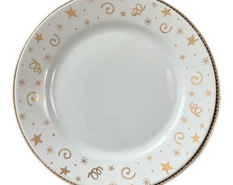 Pampered Chef Celebration Holiday Dessert Appetizer Plates Box of 4 1996 8"