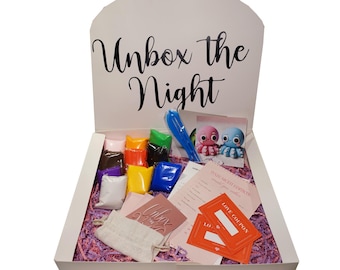 Clay Kit - Couples Clay Night Kit | DIY Pottery Date Night Box | Romantic Gift for Couples | At Home Clay Date Kit | Girls Night Kit
