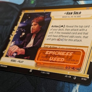2x Star Wars Unlimited Epicness Used Tokens