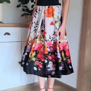 Bloemenrok, licht, luchtig, midi, zomer, folk