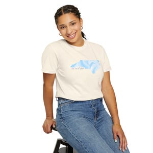 Camiseta del estado de Tar Heel: Camiseta unisex con orgullo de Carolina del Norte, teñida en prenda, con colores cómodos imagen 1