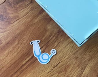 Stethoscope Sticker: Waterproof Vinyl Decal for Laptop, Water Bottle