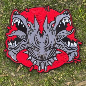 Écusson brodé Vi Arcane : League of Legends Cosplay - Écusson au dos 30,5 cm (12/8 po.)