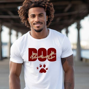 Shirt hond vader, shirt hond vader, schattig hondenshirt, hondenliefhebber, vaderdagcadeau voor hond vader, cadeau hondenliefhebber, shirt hond vader, cadeau voor hondenliefhebber
