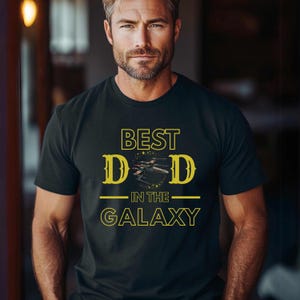 Starwars Fans T-shirt, Best Dad in the Galaxy, Fathers Day Gift, Space Ship Shirt, Gift for Dad, Sci-Fi Tee,