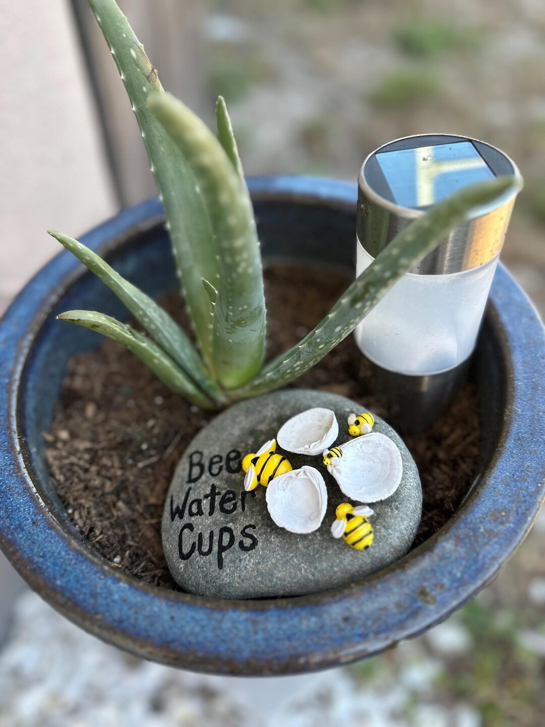 Handcrafted Bee Pollinator Waterer With Oyster Shell Reservoirs ...