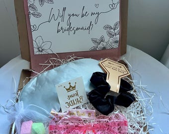 Bridesmaid Proposal | A Hug in a Box Pamper Hamper | Letterbox Gift | DOLLSIELTD