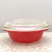 Vintage Pyrex Flamingo Pink 080 Casserole Dish and Lid 980, 8oz - 1 ...