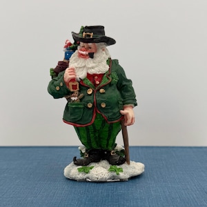 Galleria Lucchese Irish Santa Figurine | Hand Painted Christmas Collectible | Irish Heritage Holiday Decor Gift