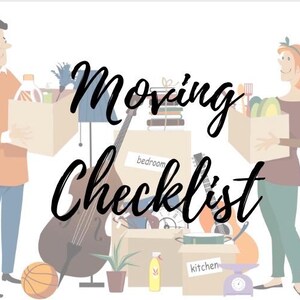 Moving Checklist - Printable PDF
