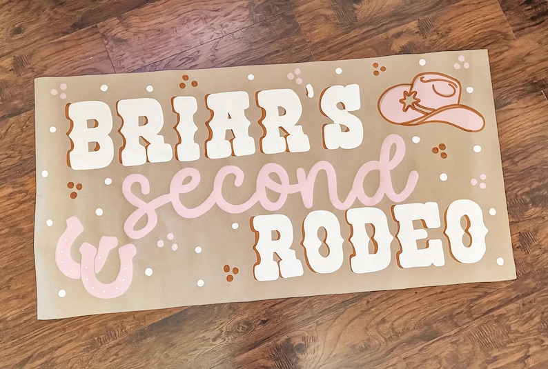 Rodeo Themed Hand Painted Banner | Cowgirl Birthday Banner - Etsy