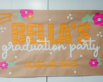 Custom Hand Painted Graduation Banner