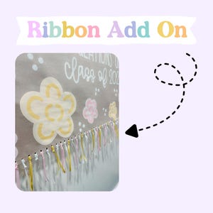 Hand Painted Graduation Banner | Floral Graduation Signs image 3