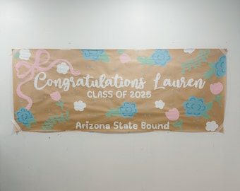 Hand Painted Graduation Banner