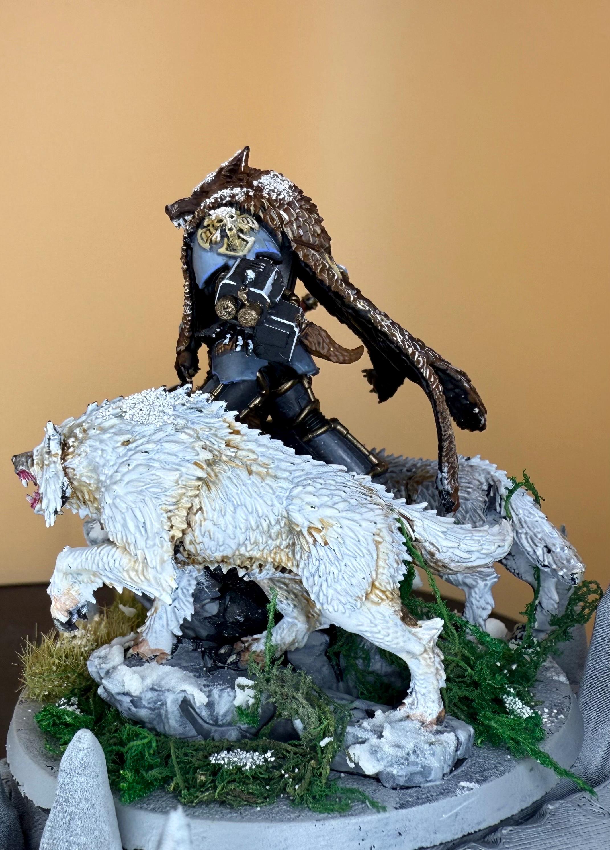 Grimdark Logan Grimnar: Space Wolves Chapter Master Miniature | Citrine ...