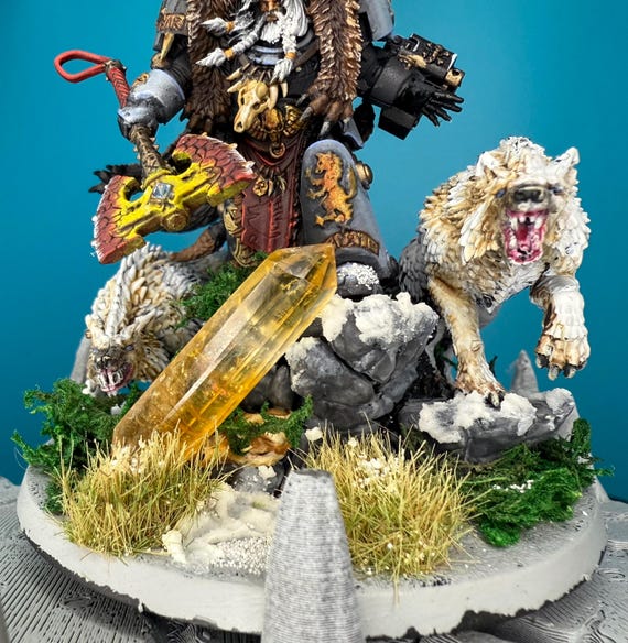 Grimdark Logan Grimnar: Space Wolves Chapter Master Miniature