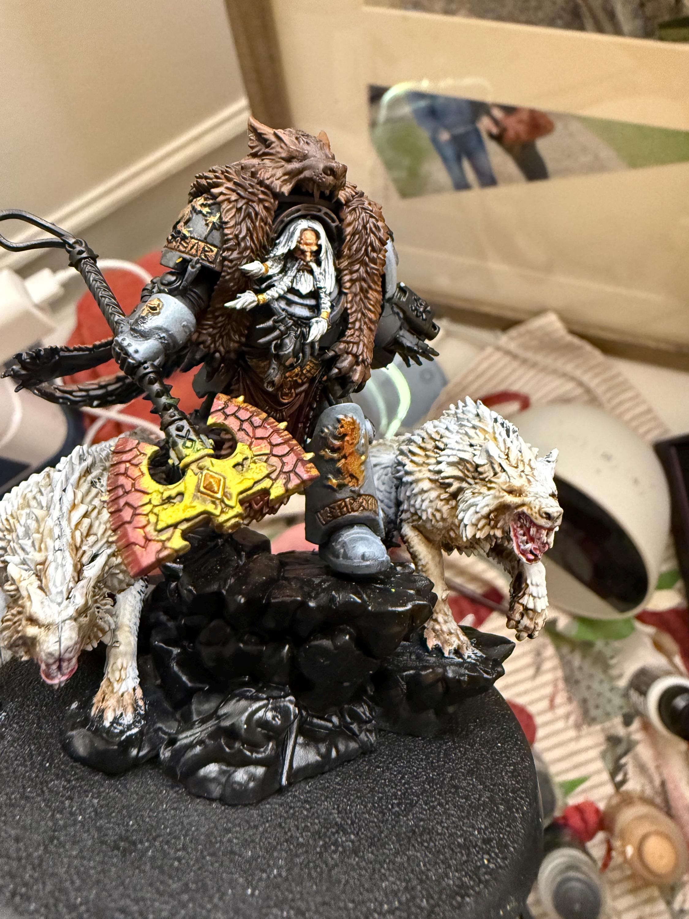 Grimdark Logan Grimnar: Space Wolves Chapter Master Miniature