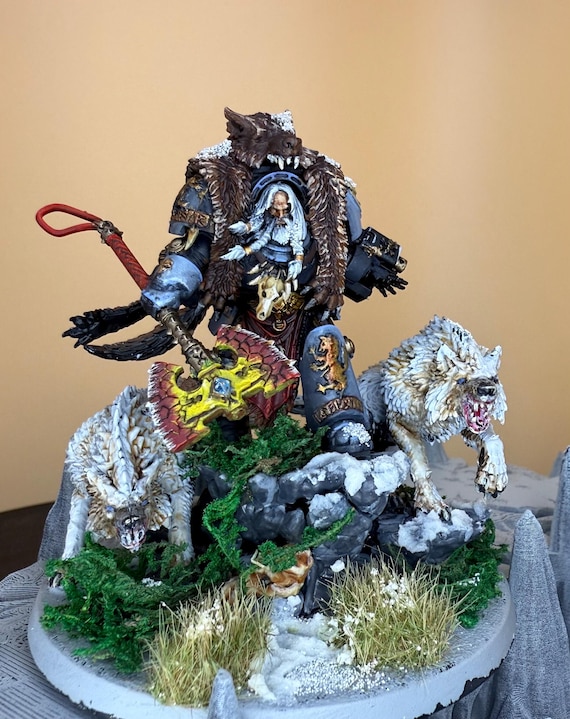 Grimdark Logan Grimnar: Space Wolves Chapter Master Miniature