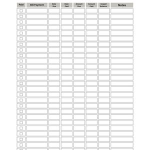 Editable and Printable Bill Tracker Bundle Planner | Monthly Expense ...
