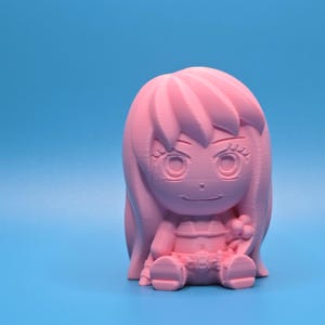 Chibi Nami Figurine – One Piece Fan Art – Anime Pirate Toy – Cute Navigator Collectible – 3D Printed Figure