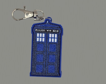Doctor Who Inspired Fidget Clicker Keychain | 3D Printed Sci-Fi EDC Accessory | Time Gift