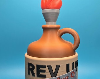 Jug O Boom inspirado en Carl de Dungeon Crawler / Expositor de almacenamiento LitRPG impreso en 3D