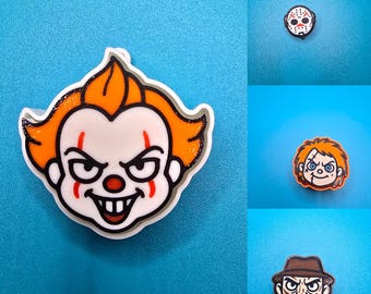 Horror Clicker Fidget Keychain | Creepy Circus Monster Toy | 3D Printed Halloween Gift