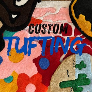 Custom Handmade Tufted Rug | Customized Business Logo | Custom Tufted Rug Design | Football Teams, Basketball Teams, Super Heroes Design