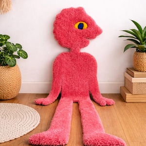 Prismo Tufted Rug | Adventure Time Inspired | Handmade Decor | Prismo Decor | Tufted Rug | Christmas Gifts | Custom Tufted Decor