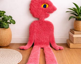 Prismo Tufted Rug | Adventure Time Inspired | Handmade Decor | Prismo Decor | Tufted Rug | Christmas Gifts | Custom Tufted Decor