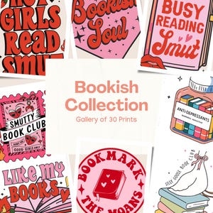 Bookish Lover Bundle, Bookish Bundle, Book Lover Sublimation, Bookish Clipart, Book Lover Clipart, Bookish PNG, Book Quotes, Book Clipart