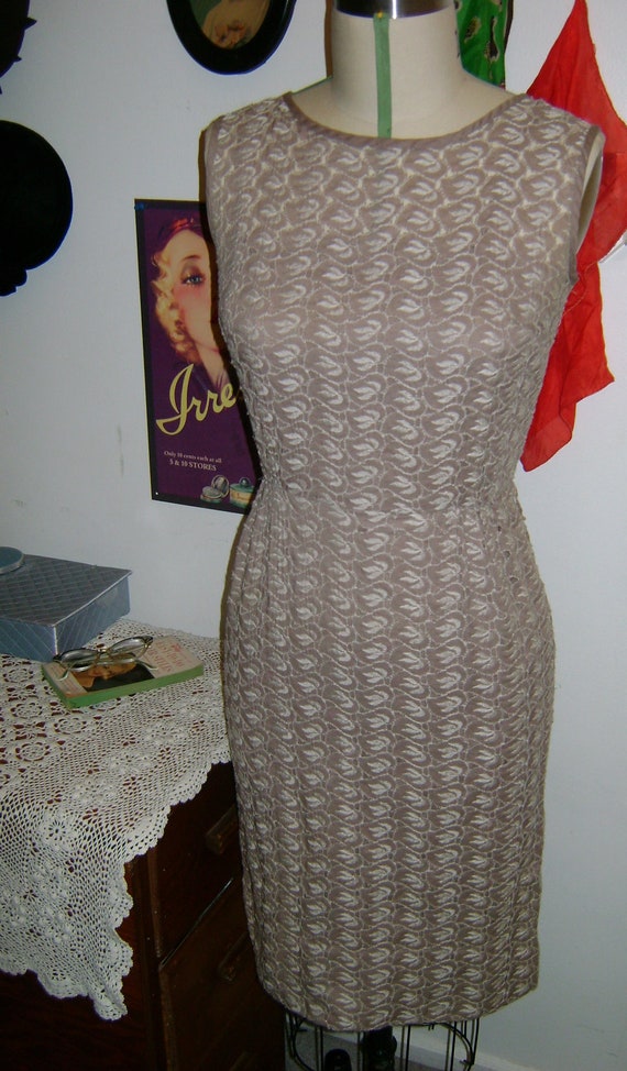 Tan pencil dress