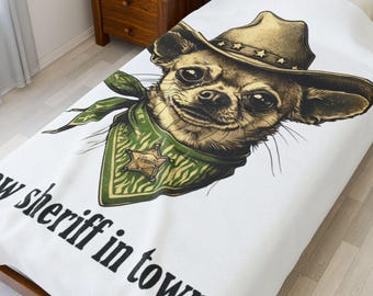 Chihuahua Plüschdecke: Lustiger Hundeliebhaber Überwurf - Gemütliches Wohndekor
