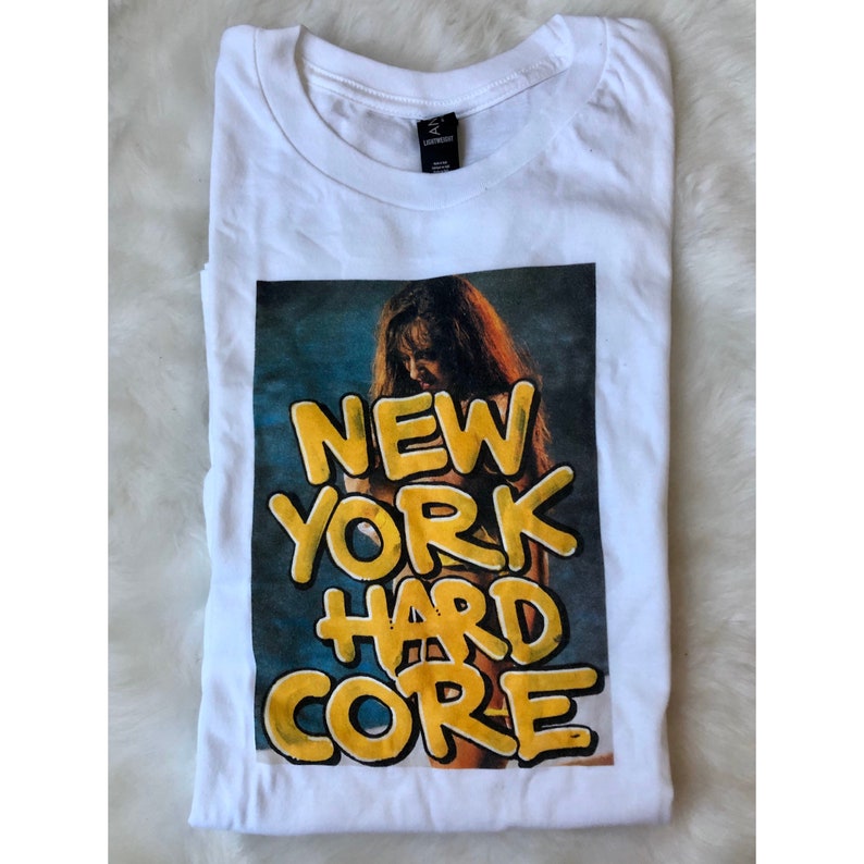 New York Hard Core NYHC Unisex Weißes T-Shirt von Mel One VERSANDKOSTENFREI Bild 3