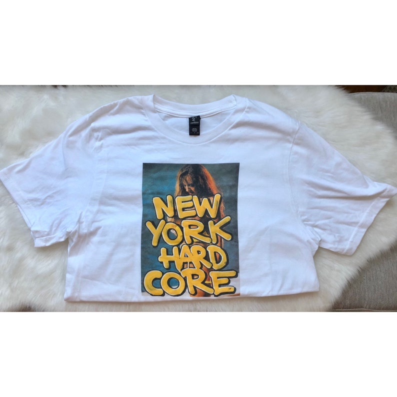 New York Hard Core NYHC Unisex Weißes T-Shirt von Mel One VERSANDKOSTENFREI Bild 2