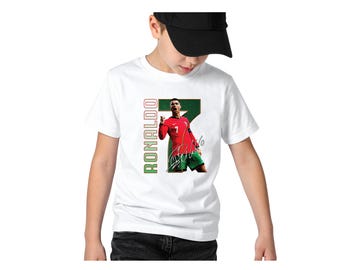 Ronaldo #7 Portugal Kids Soccer T-Shirt – Youth Soccer Fan Tee