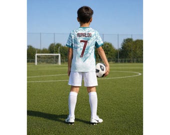 Portugal uit: kindervoetbalset 7 | Jeugdjersey en shorts | Outfit voetbalfan WC 2026