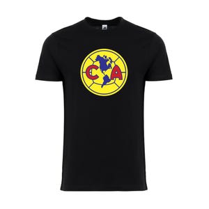 クラブアメリカ 大人用 ユニセックス Tシャツ リーガMX Tシャツ フットボール サッカーファン Tシャツ