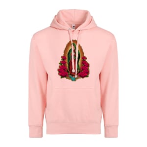 Our Lady of Guadalupe Hoodie Virgen de Guadalupe Adult Unisex Pullover Sweatshirt
