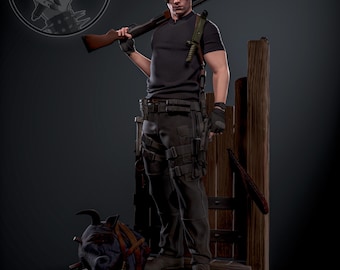 Resident E. Leon Kennedy STL-bestand: 3D-afdrukbaar model voor fans en verzamelaars