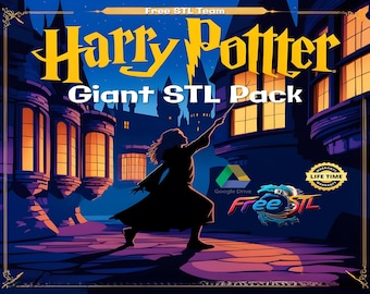 Harry P. STL Pack & STL Bundle - Hogwar Figurines, 3D Printing Models | Digital Download Life Time