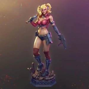 Queen of Mayhem STL – 3D Print Model | High-Quality Statue File for Printing